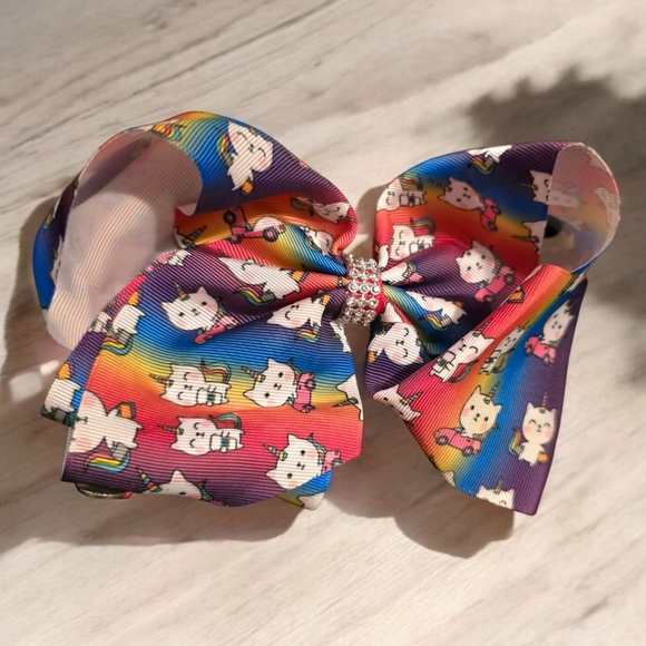 Jojo Siwa Hair Bows 3 Count 1 Large 2 Medium Sized Hair Accessories - Picture 2 of 5